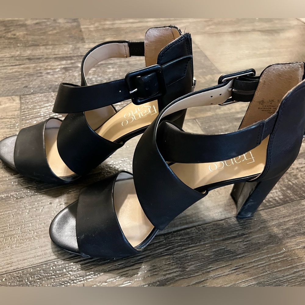 Franco Sarto womens size 7 black heels